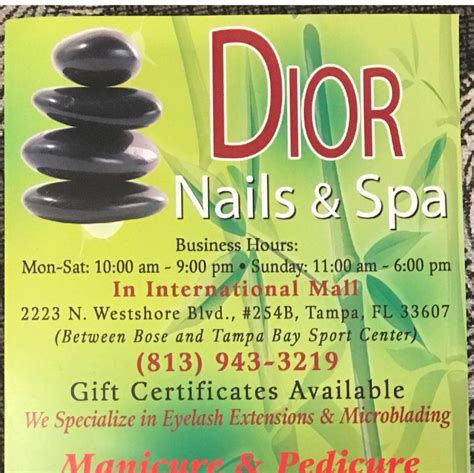 dior nails and spa tampa fl|Dior Nails and Spa .